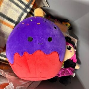 Purple and Red Cupcake Plush Toy
